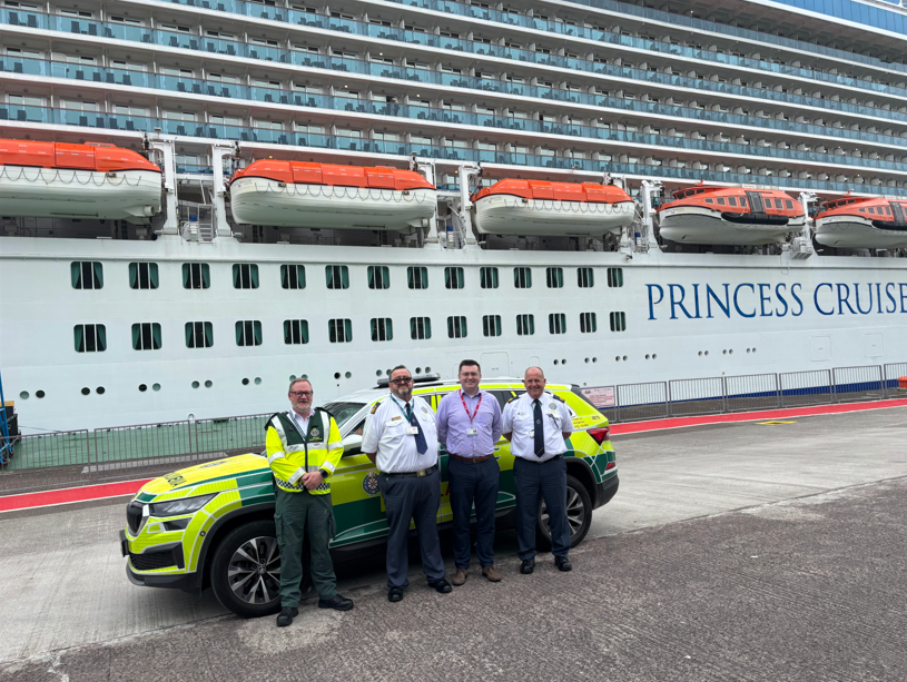 National Ambulance Service ๐ฎ๐ช๐ (@ambulancenas) on Twitter photo Last week managers from Operations South West and Support EPRR took part in an interagency visit to the Port of Cobh and were kindly facilitated by the Captain of the Regal Princess.
Thanks to all on the ship for looking after us so well during such an informative visit. Last week managers from Operations South West and Support EPRR took part in an interagency visit to the Port of Cobh and were kindly facilitated by the Captain of the Regal Princess.
Thanks to all on the ship for looking after us so well during such an informative visit.