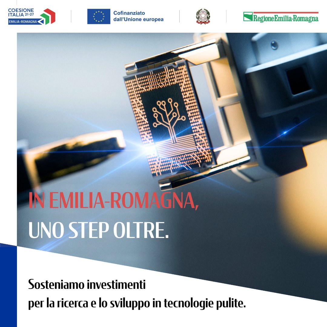🌱 Tecnologie pulite per un futuro più sostenibile.
Con il bando Step, la Regione Emilia-Romagna premia gli investimenti in ricerca e sviluppo, che portano sul mercato tecnologie per ridurre la dipendenza energetica e ambientale.