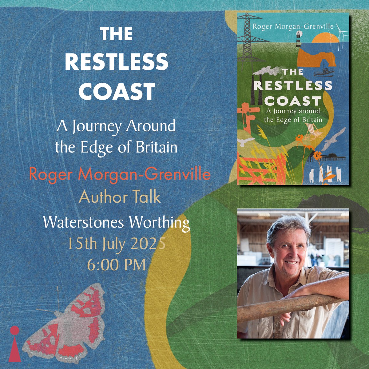 Icon Books (@iconbooks) on Twitter photo Just two weeks until veteran nature writer Roger Morgan-Grenville will be at Waterstones Worthing (<a href="/WStonesworthing/">Waterstones Worthing</a>) on July 15th to discuss his near-2,000 mile trip around Britain's shorelines for his new book The Restless Coast.
Tickets: waterstones.com/events/the-res⦠Just two weeks until veteran nature writer Roger Morgan-Grenville will be at Waterstones Worthing (<a href="/WStonesworthing/">Waterstones Worthing</a>) on July 15th to discuss his near-2,000 mile trip around Britain's shorelines for his new book The Restless Coast.
Tickets: waterstones.com/events/the-resā¦