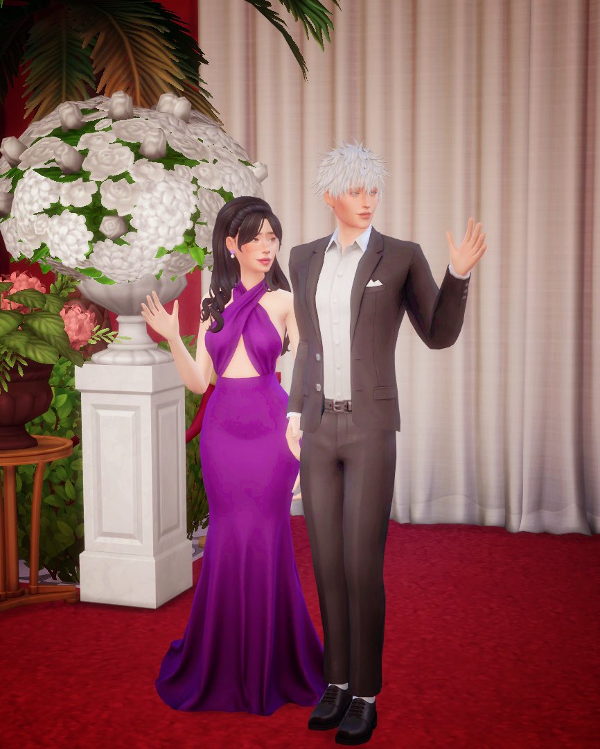 luvvhime's tweet photo. Gojo Satoru and Iori Utahime on the red carpet for the Hidden Inventory Arc movie
#gojohime #gouta #satohime #sthm #ts4 https://t.co/0ZRmdDpGzl