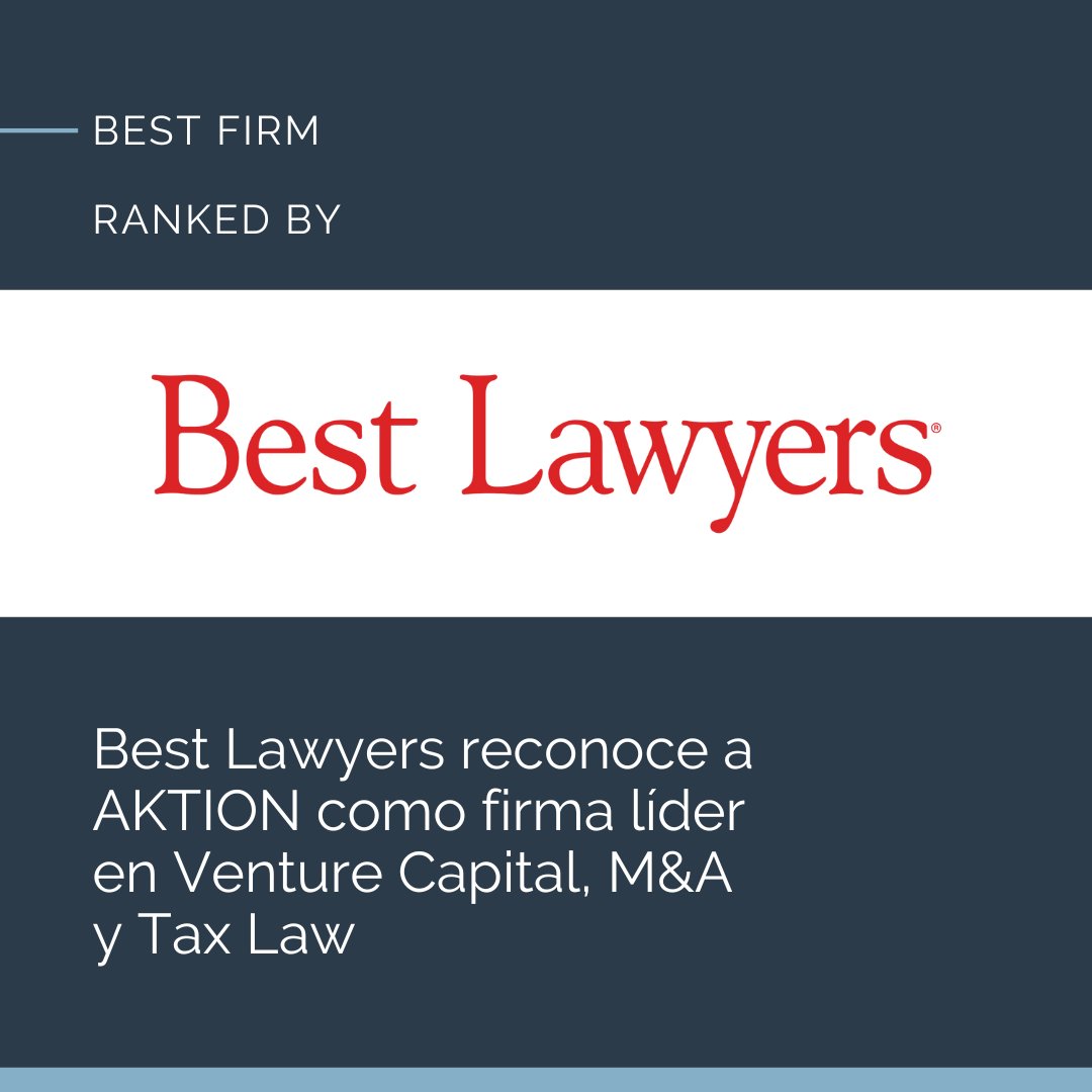 [📢 #GoodNews] <a href="/BestLawyers/">Best Lawyers</a> reconoce a <a href="/AktionLegal/">AKTION LEGAL</a> como firma líder en Venture Capital y M&amp;A (Tier 1), y en Tax Law (Tier 3).

Gracias a nuestro equipo y clientes por hacerlo posible. Orgullosos de este logro.

#AktionTeam 🙌