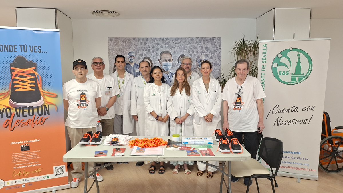 Hospital Virgen Macarena (@huvmacarena) on Twitter photo Hoy la Asociación <a href="/EspondilitisEAS/">Espondilitis Sevilla</a> ha instalado una mesa informativa en el hall del @huvmacarena para concienciar sobre esta enfermedad que provoca inflamación entre las vértebras y las articulaciones entre la columna y la pelvis Hoy la Asociación <a href="/EspondilitisEAS/">Espondilitis Sevilla</a> ha instalado una mesa informativa en el hall del @huvmacarena para concienciar sobre esta enfermedad que provoca inflamación entre las vértebras y las articulaciones entre la columna y la pelvis