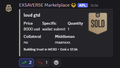 Loud GTD spot literally got sold for $8000 WIHTOUT any collateral. That's real madness. Loudio might be source of your  generational wealth. Do the last step, and yap yap yap. CC: <a href="/exsaverse/">E X S A V E R S E</a> 

chapeau bas <a href="/0x_ultra/">ultra</a> 👏