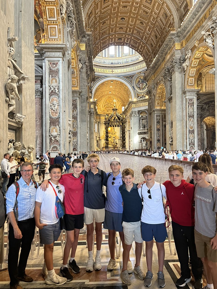 CCP lads visit St. Peter’s Basilica in Rome.
