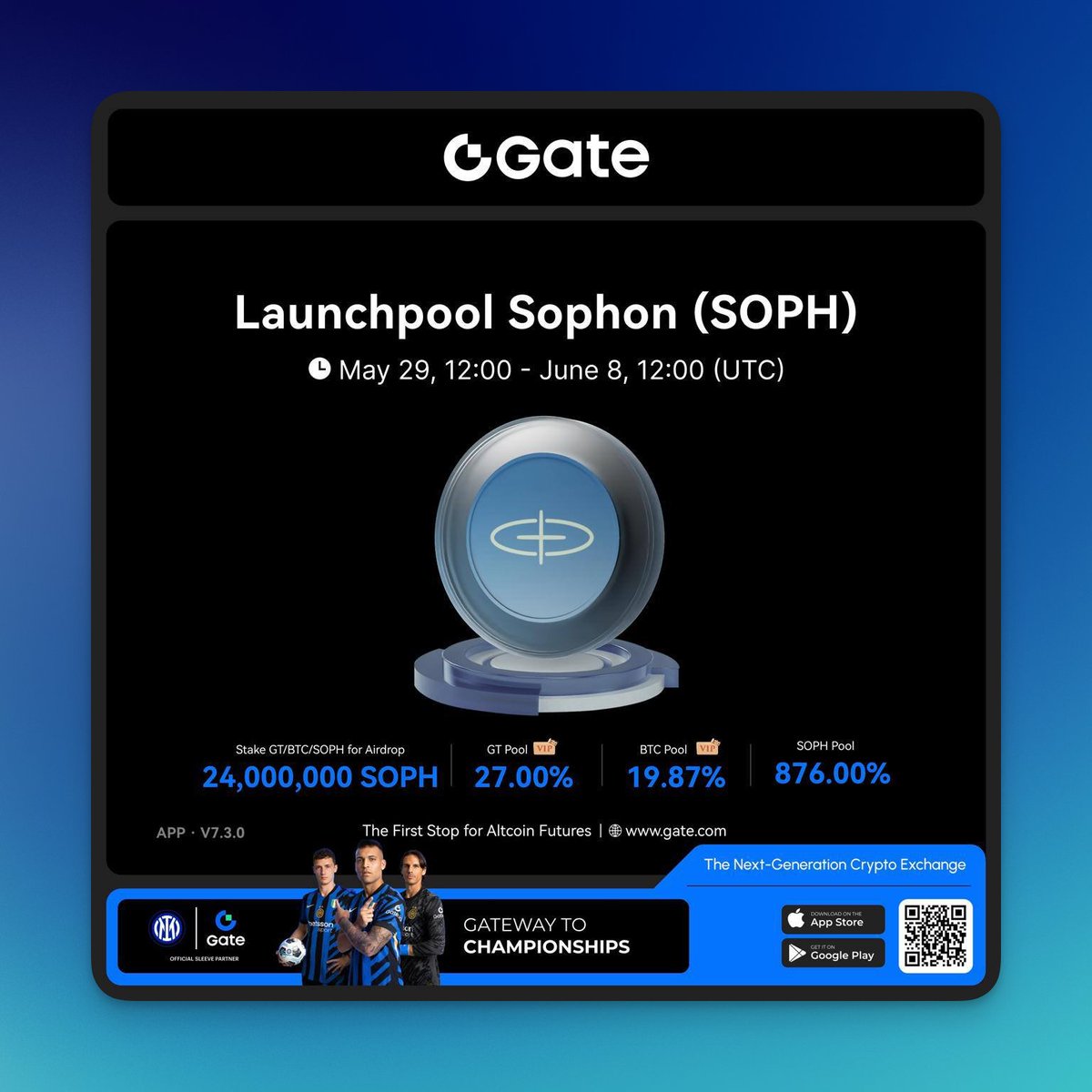 National_Web3's tweet photo. New to staking? $SOPH might just be your easiest first win.

@gate_io Launchpool is handing out:
■ 24,000,000 SOPH tokens
■ Worth $1.68M
■ Fully unlocked at TGE
■ No lock-ins, no stress
■ Ends June 8

Stake GT / BTC / SOPH → start earning
https://t.co/EcsruKNykB

#GateLaunchpool #Sophon #GateCom