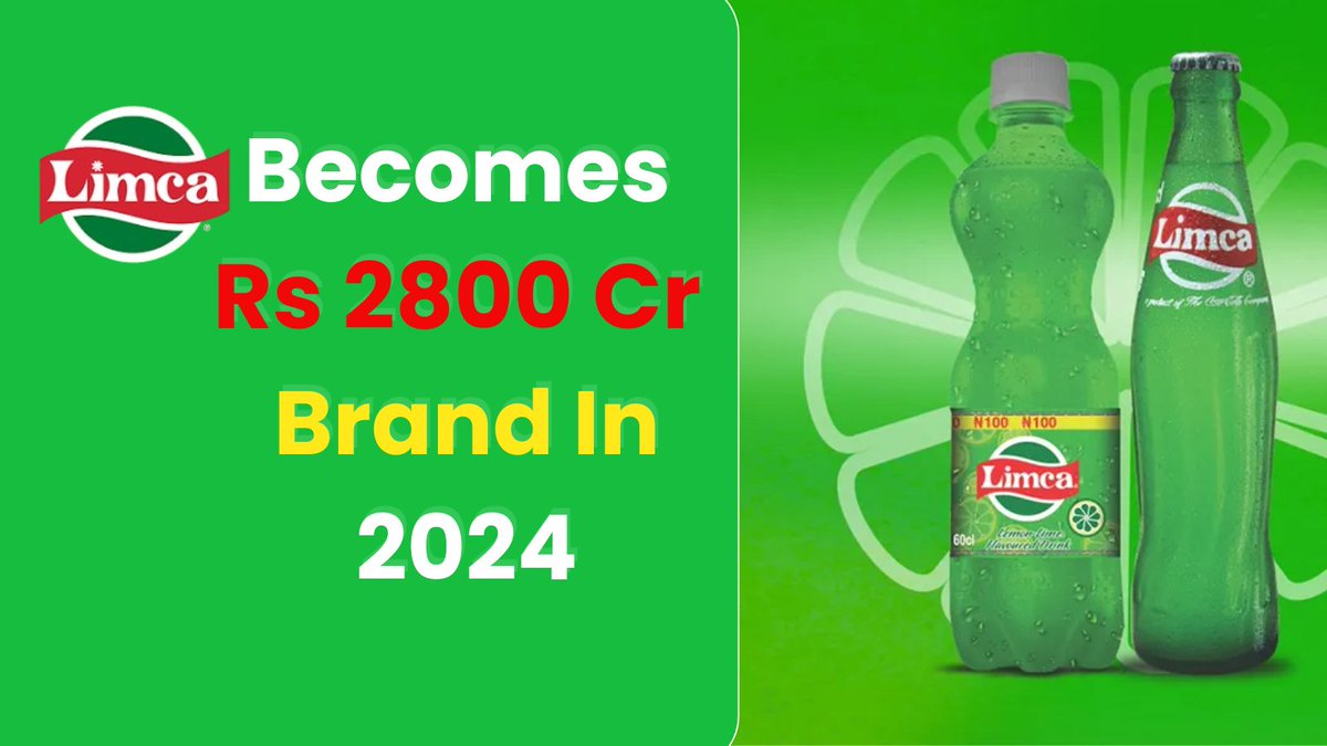 FranchiseBazaar's tweet image. Limca, a lime and lemon-flavoured drink, has crossed the Rs 2,800-crore revenue mark in 2024, helped by its expansion in rural and urban areas.

#latestnews #cococola #limca #franchise #colddrink