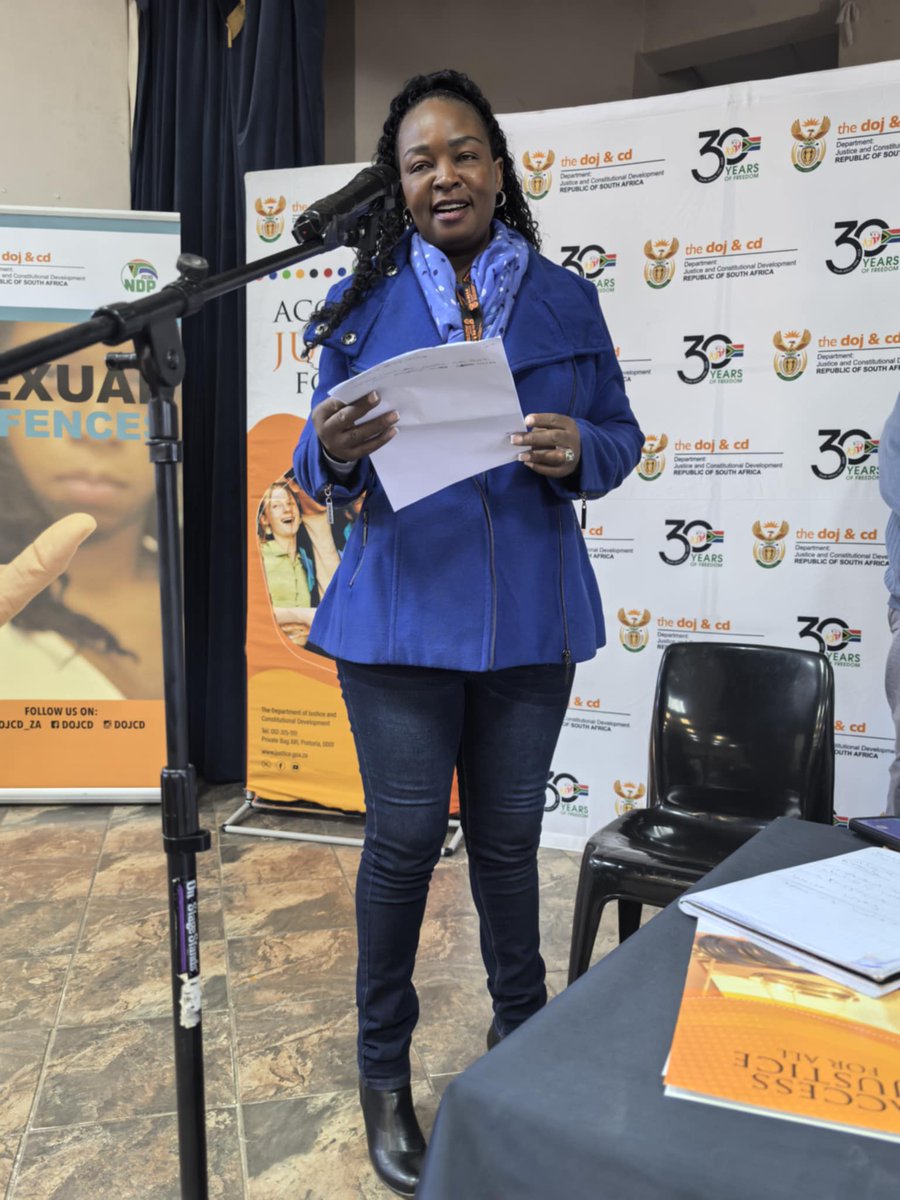 DOJCD_ZA's tweet image. Esther Motlhamonyane, from Department of Social Development, discussing Child abuse.
#ChildProtectionWeek2025 #AccessToJusticeForAll #ProtectOurChildren
