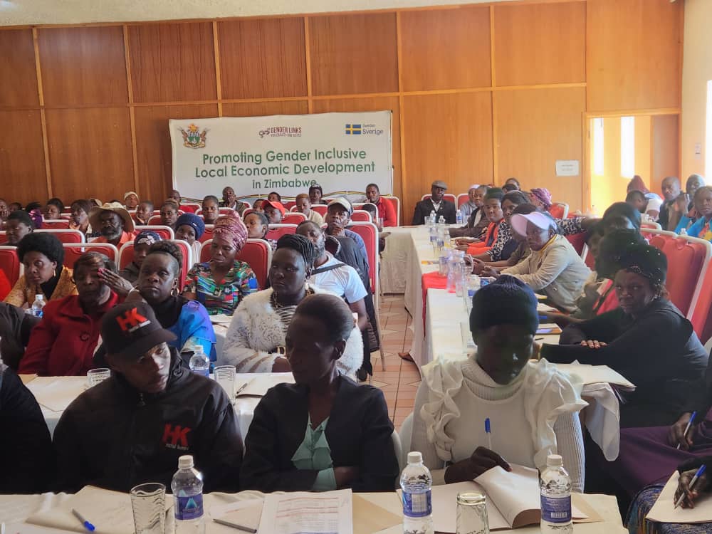 Gender Links (@genderlinks) on Twitter photo <a href="/GenderLinks/">Gender Links</a> is empowering communities through inclusive local economic development. Today's workshop in <a href="/MurewaRdc/">Murewa Rural District Council</a> brought together women, youths & men from the waste management value chain to discuss growth strategies and market access. <a href="/MoLGPWZim/">Ministry of Local Government and Public Works</a> SUPPORTED BY: <a href="/SwedeninZW/">Sweden in Zimbabwe ๐ธ๐ช</a> <a href="/GenderLinks/">Gender Links</a> is empowering communities through inclusive local economic development. Today's workshop in <a href="/MurewaRdc/">Murewa Rural District Council</a> brought together women, youths & men from the waste management value chain to discuss growth strategies and market access. <a href="/MoLGPWZim/">Ministry of Local Government and Public Works</a> SUPPORTED BY: <a href="/SwedeninZW/">Sweden in Zimbabwe ๐ธ๐ช</a>