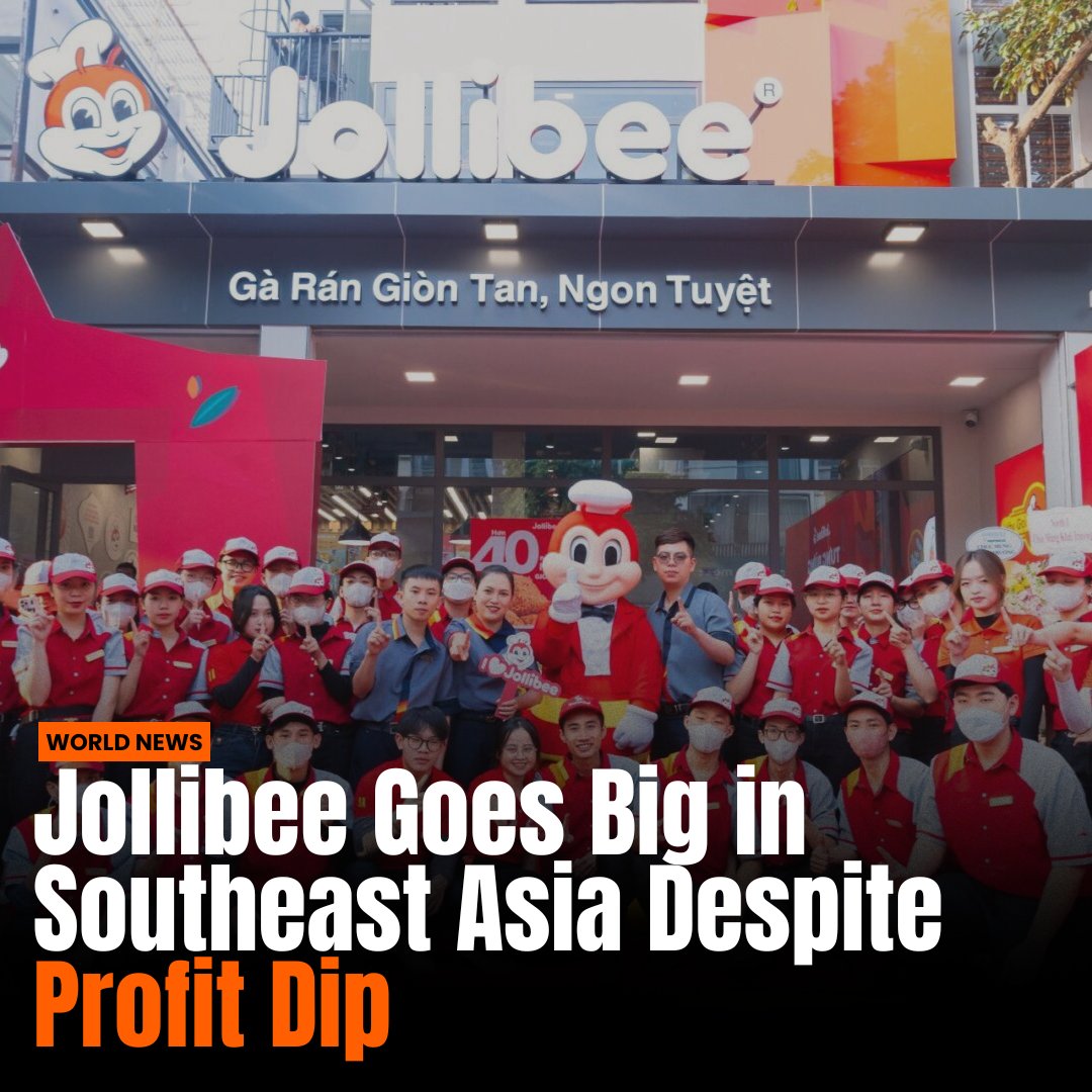 Jollibee’s Q1 net income dropped 8.1% to ₱2.41B—but SEA sales soared 27.8%.
With 200+ stores in Vietnam, JFC eyes more openings across the region to triple profits in 5 years.
📩 Get the full scoop — link in bio.
#PesoWeekly #Jollibee #BusinessNewsPH #SEAExpansion

Let me know