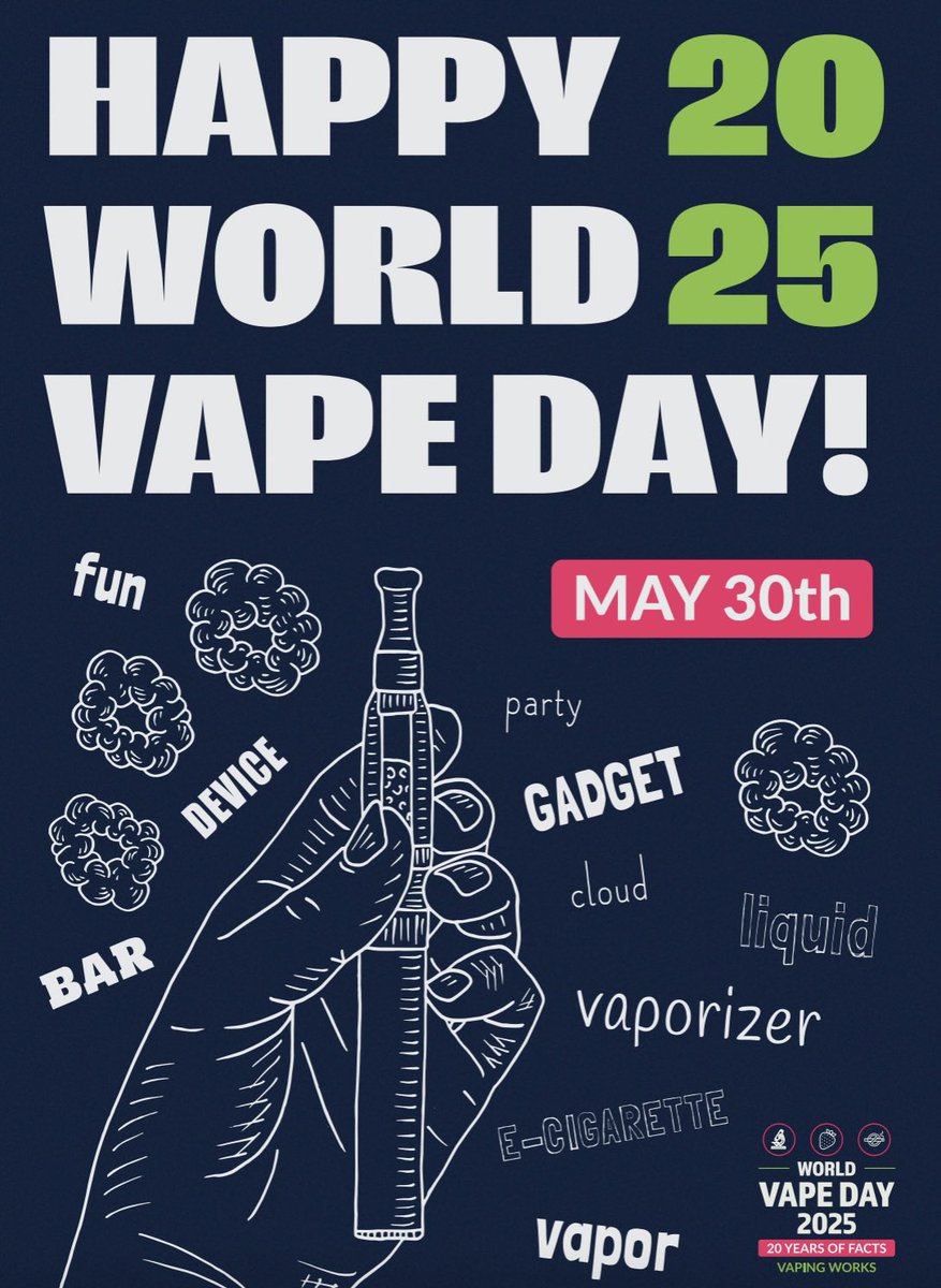 It’s World Vape Day! The science is clear: burning tobacco causes disease, not nicotine itself. Reduced Risk Products eliminate combustion, offering a pragmatic solution for adult smokers. 

#WorldVapeDay #TobaccoHarmReduction