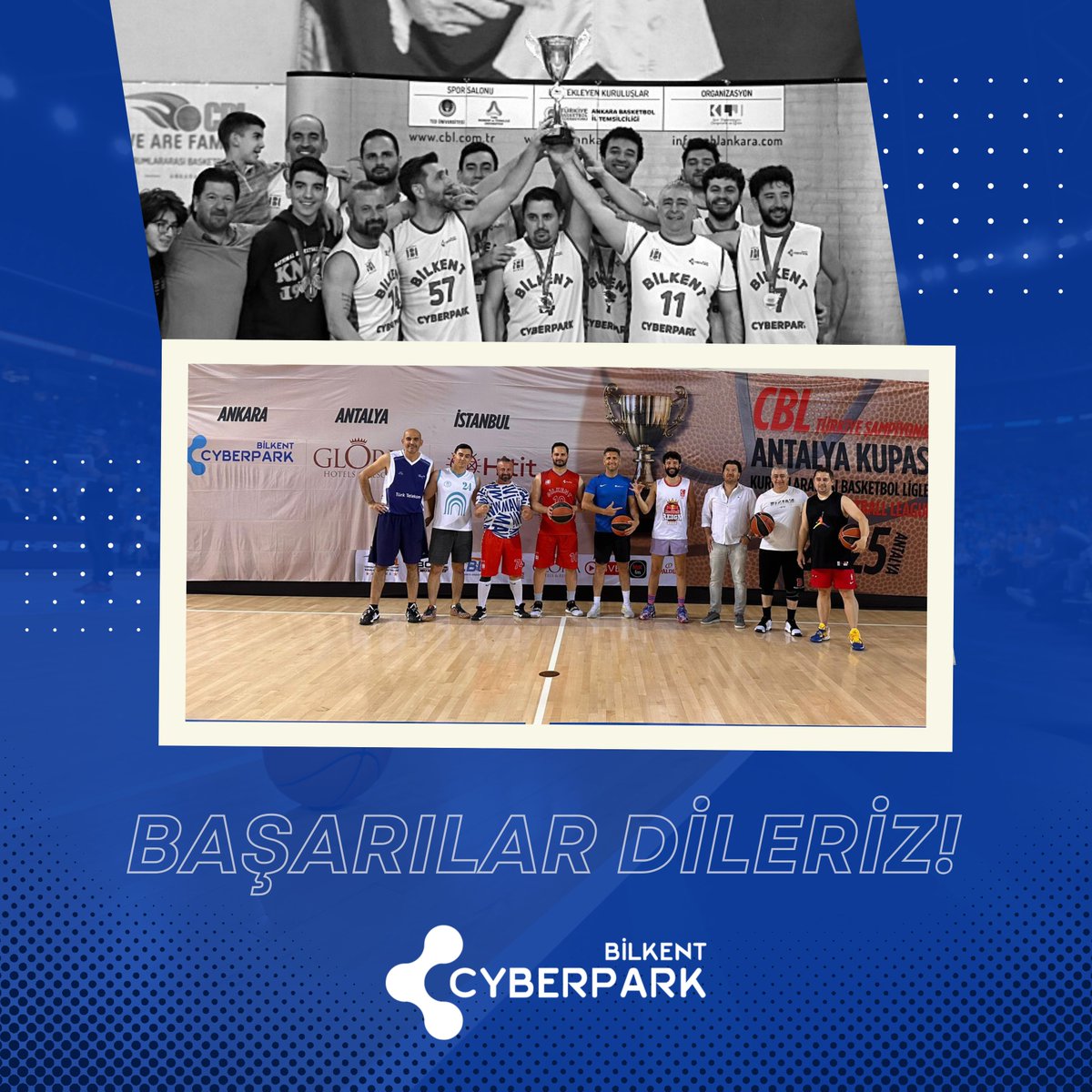 🏀 Hadi yine kupa kaldıralım!

CBL Ankara Basketbol Şampiyonası’nda gösterdiğimiz performansla Seri C şampiyonu olduk! 💪

CBL Corporate Basketball Leagues 2025 Türkiye Şampiyonası, 30-31 Mayıs - 1 Haziran tarihleri arasında Antalya Gloria Sports Arena’da gerçekleşecek. Ankara,