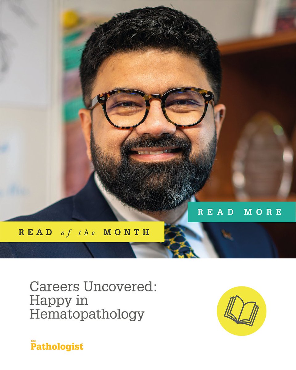 The Pathologist (@pathologistmag) on Twitter photo 🩸 Read of the Month: Happy in Hematopathology
<a href="/KMirza/">Kamran Mirza MD PhD - کامران مرزا</a> talks pulling back the curtain on pathology, humbling experiences, and patient connections.
💬 “We’re physicians too. And we’re rooting for every patient’s health.”
🔗 ow.ly/8TRl50VZhrL
#PathX 🩸 Read of the Month: Happy in Hematopathology
<a href="/KMirza/">Kamran Mirza MD PhD - کامران مرزا</a> talks pulling back the curtain on pathology, humbling experiences, and patient connections.
💬 “We’re physicians too. And we’re rooting for every patient’s health.”
🔗 ow.ly/8TRl50VZhrL
#PathX