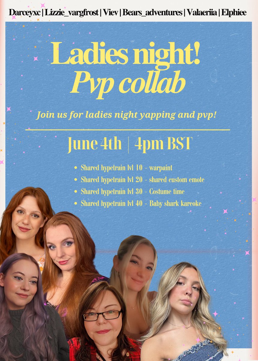 Elphiee (@elphiee) on Twitter photo 4pm June 4th BST, join <a href="/darceyxc_/">Darcey ๐ค</a> lizzie_vargfrost <a href="/VievNL/">Viev โจ</a> <a href="/Beartrice_WoW/">Bears Adventures</a> <a href="/Valaeriia_/">Valaeria</a> and I for a Ladies pvp night ๐
Canโt wait! Love these girls ๐This was a subathon redemption! Now on day 42 with 135 hours on the timer โค๏ธ Itโs getting whacky out here โจ 4pm June 4th BST, join <a href="/darceyxc_/">Darcey ๐ค</a> lizzie_vargfrost <a href="/VievNL/">Viev โจ</a> <a href="/Beartrice_WoW/">Bears Adventures</a> <a href="/Valaeriia_/">Valaeria</a> and I for a Ladies pvp night ๐
Canโt wait! Love these girls ๐This was a subathon redemption! Now on day 42 with 135 hours on the timer โค๏ธ Itโs getting whacky out here โจ