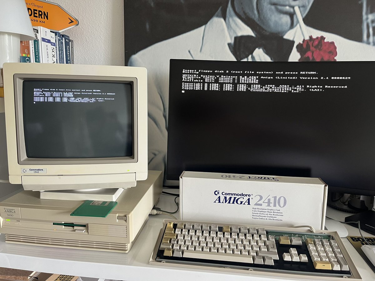 Iggi76123640's tweet image. #amiga #unix was real 😎 But as @scottmcnealy confirmed it was a rumour #sun ever considered them as „entry“ level SunOS workstations 😅 Need an A2065 please 🙏🏻 and the AMIX kernel sources  to alter the 16MB limit.