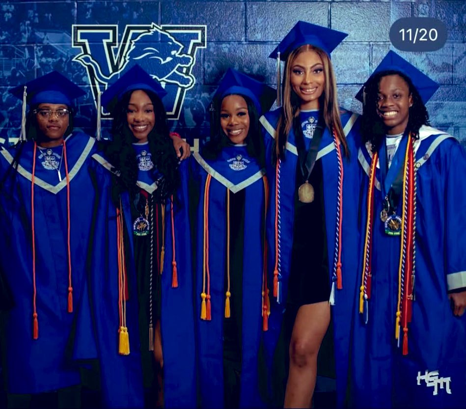 First time in 4 yrs that ALL SENIORS received full 🏀 scholarships‼️ Westlake is the move! Preparation starts here! Congratulations Baliegh, Tocarra, London, Gabrielle and Imani!💰📚Much success on your future endeavors! 💙🖤#education1st  #classof2025