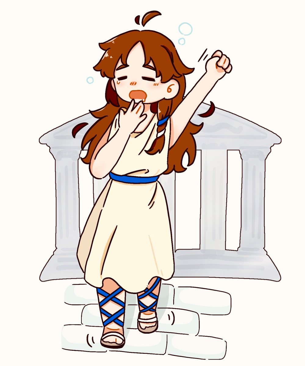 YOUZI_nuko's tweet image. 寝起きの🇬🇷
寝間着でふらつくタイプ…
#国擬人化