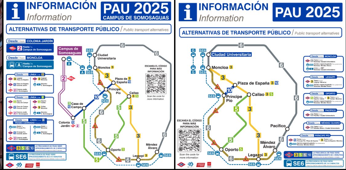 Complutense (@unicomplutense) on Twitter photo ⚡️A T E N C I Ó N ⚡️
MENSAJE para los más de 12.580 estudiantes que se examinarán de la #PAU2025 en #LaComplutense‼️
<a href="/metro_madrid/">Metro de Madrid</a> inicia a partir del 31 de mayo las obras para transformar la L6 en la primera línea automatizada de la red.
Pero para✨paliar, en la medida de lo ⚡️A T E N C I Ó N ⚡️
MENSAJE para los más de 12.580 estudiantes que se examinarán de la #PAU2025 en #LaComplutense‼️
<a href="/metro_madrid/">Metro de Madrid</a> inicia a partir del 31 de mayo las obras para transformar la L6 en la primera línea automatizada de la red.
Pero para✨paliar, en la medida de lo
