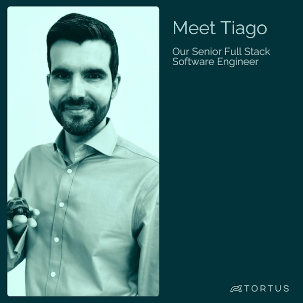 Meet Tiago — Senior Full Stack Engineer at TORTUS. With a First Class BEng &amp; past roles at Thought Machine &amp; Huddlestock, he builds AI systems that stay fast &amp; secure under clinical pressure.

Fun fact: 🏗️DIY warrior, 😼 cat dad, 🎸 heavy metal fan.