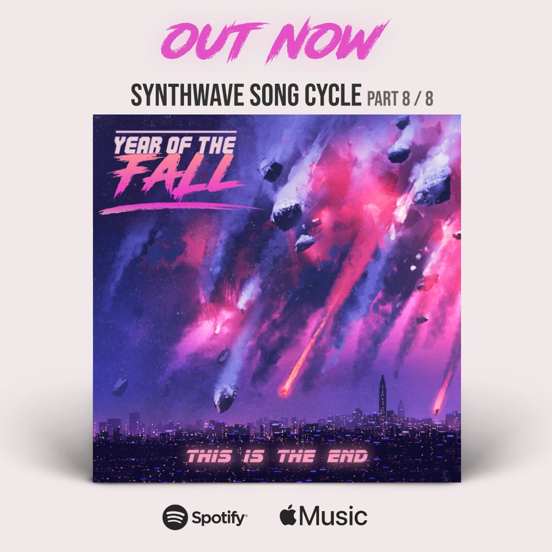 Meet the newest member of the synthwave family. 🎤🐣🎵

“The Is the End” is the final track of our latest album — and the dark and delightful conclusion of a dystopian love story in 8 parts.

Thanks for listening.

open.spotify.com/album/0wlJdTaa…