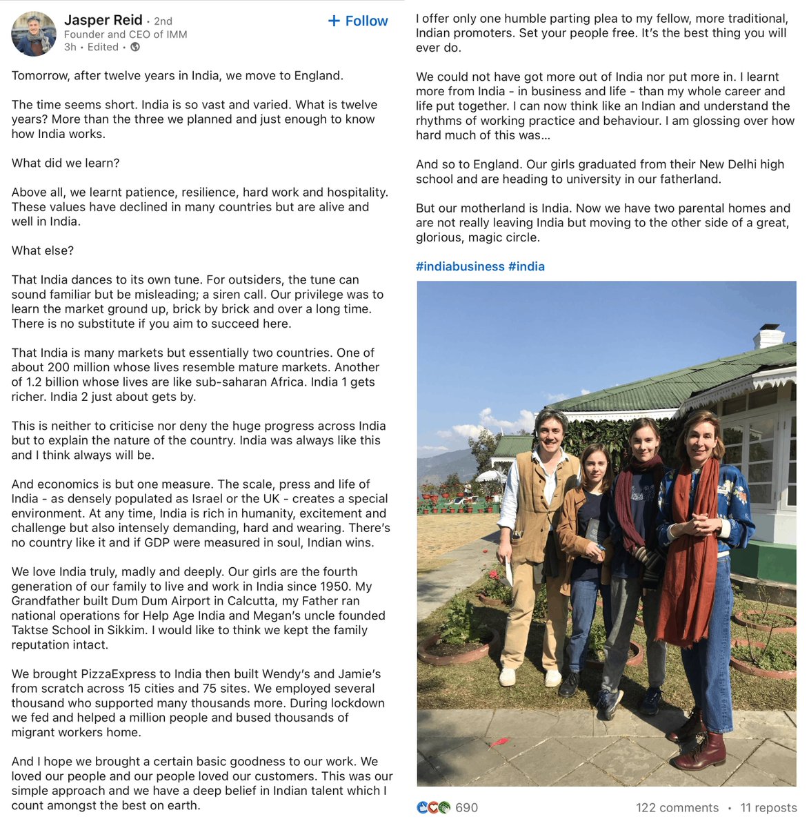 "India is many markets but essentially two countries. One of about 200 million whose lives resemble mature markets. Another of 1.2 billion whose lives are like sub-saharan Africa. India 1 gets richer. India 2 just about gets by. This is neither to criticise nor deny the huge