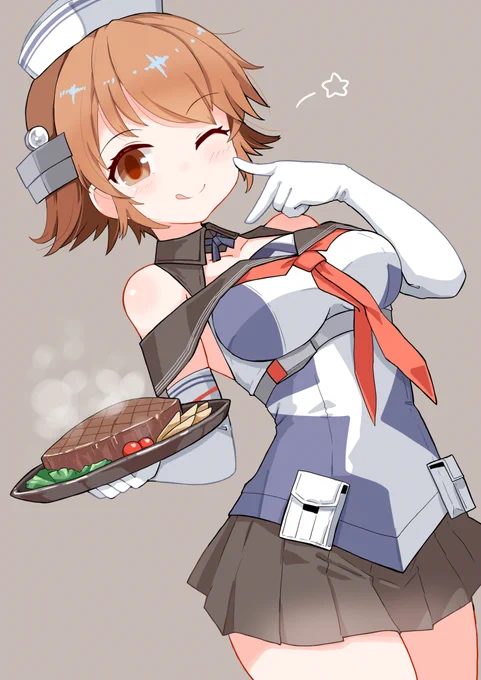 skebで描かせていただきましたリチャードですわ～～ #艦これ ……既視感(?ω?