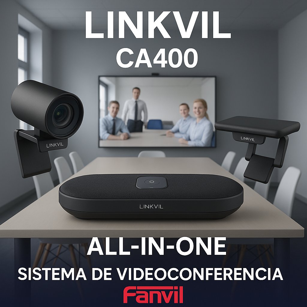 Descubre el <a href="/FanvilOfficial/">Fanvil</a> Linkvil CA400, el sistema de videoconferencia todo en uno ideal para salas pequeñas y medianas.

✅ Cámara 4K
✅ Audio nítido
✅ Plug &amp; play
✅ Encuadre automático

Enlace:vertical-iberica.com/producto/linkv…

#Videoconferencia #Tecnología #Productividad