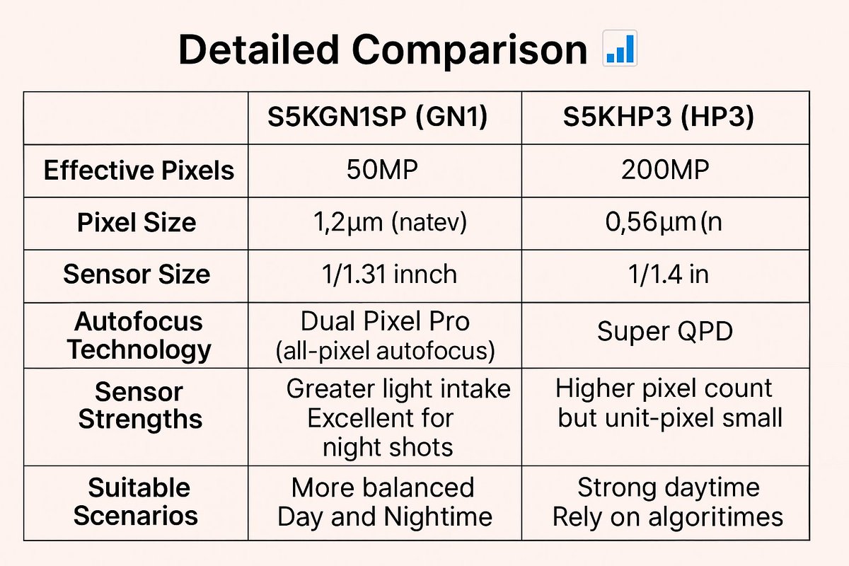 UnihertzMobile's tweet image. Q: Why does the #TANK4PRO have a 50MP camera while the #TANK3PRO had 200MP? Is it a downgrade?
A: Great question — but it’s not a downgrade.
The TANK 3 PRO uses the 200MP Samsung S5KHP3 sensor, while the new TANK 4 PRO is equipped with the 50MP Samsung S5KGN1SP sensor — a…