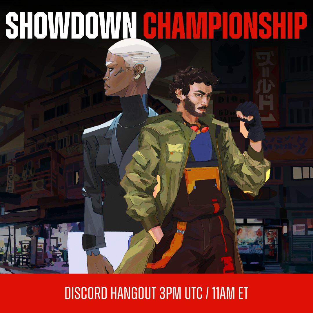 We're having our 1st first ever Showdown championship tomorrow!

When? 🕐
3PM UTC / 11 AM ET

What's at stake? 💸
🐰3 Fluffle WL + 1 ETH

Who's playing? 🕹️
8 competitors, including Axie World Champion <a href="/sebastianpozzo/">Superchería</a>, Magic Rivals League competitor <a href="/Flashjack711/">Jakub Tóth</a>, and