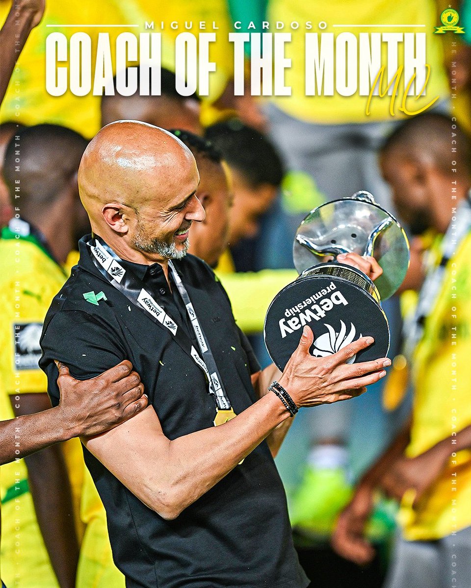 OptaJabu's tweet image. 3 - Despite only joining the club in December, Miguel Cardoso has won his third Coach of the Month award. The last coach to win more such awards in one season was Pitso Mosimane in 2015/16 (4). Footsteps?