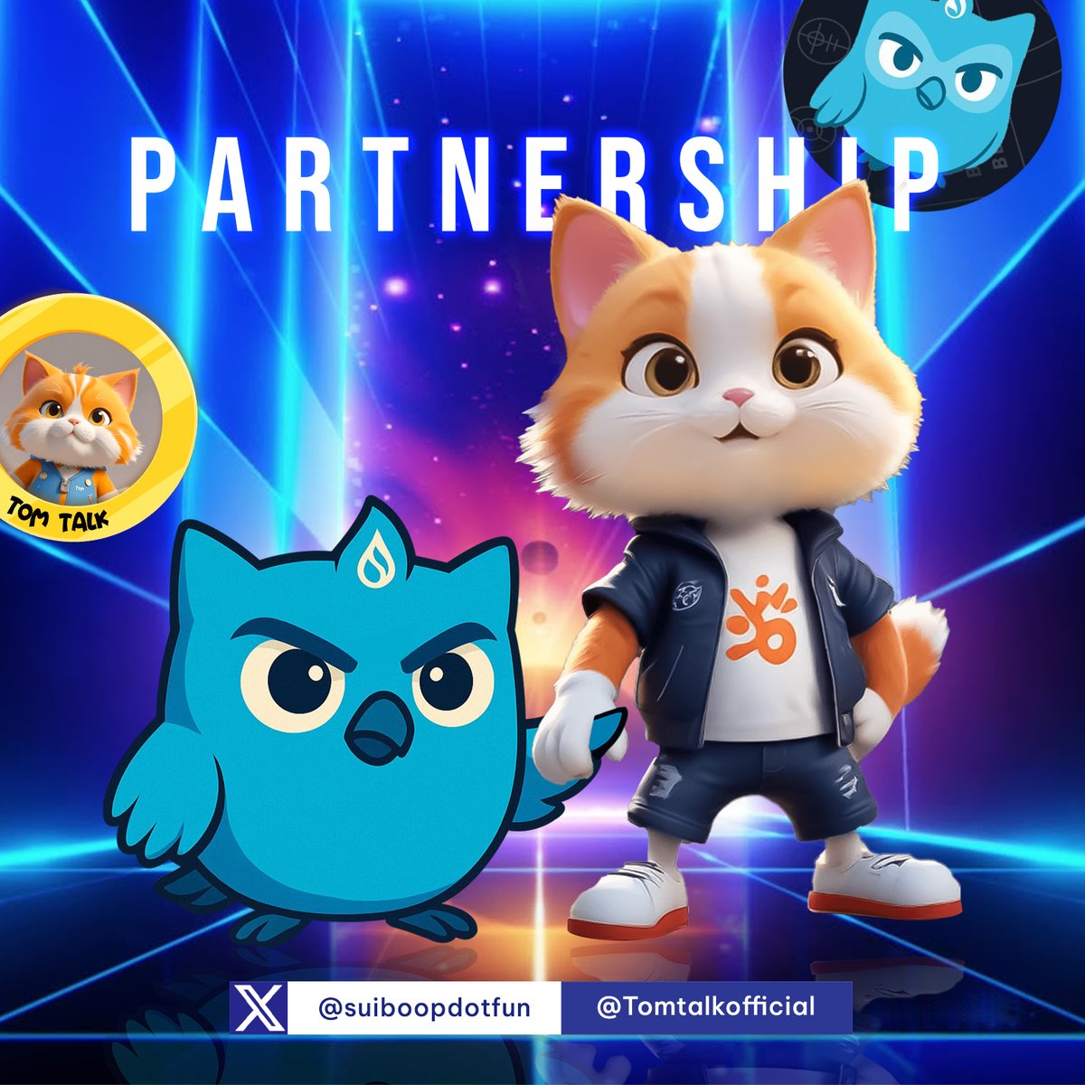 suiboopdotfun's tweet photo. 🤝 Strategic Partnership Announcement
@Suiboop x @TomTalkApp

We’re thrilled to announce a partnership with TomTalk, the first game on SKALE Network combining Talk-to-Earn & Tap-to-Earn mechanics. 🎮🗣️💰

Together, we're bridging token creation and social gaming—empowering communities to earn, play, and launch like never before.

The future of onchain engagement starts here.
Stay tuned. Big things are coming! 🚀

#Suiboop #TomTalk #Partnership