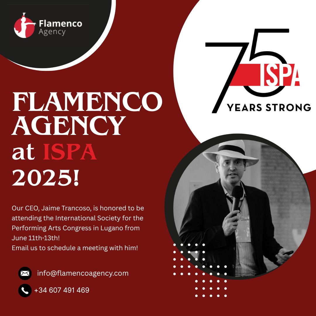 We are excited to announce that we will be at ISPA 2025 in Lugano! We cannot wait to attend this amazing international Congress! 🎼🎤💃#ISPA25LUG #ISPA #Lugano #flamenco #flamencodance #performingarts