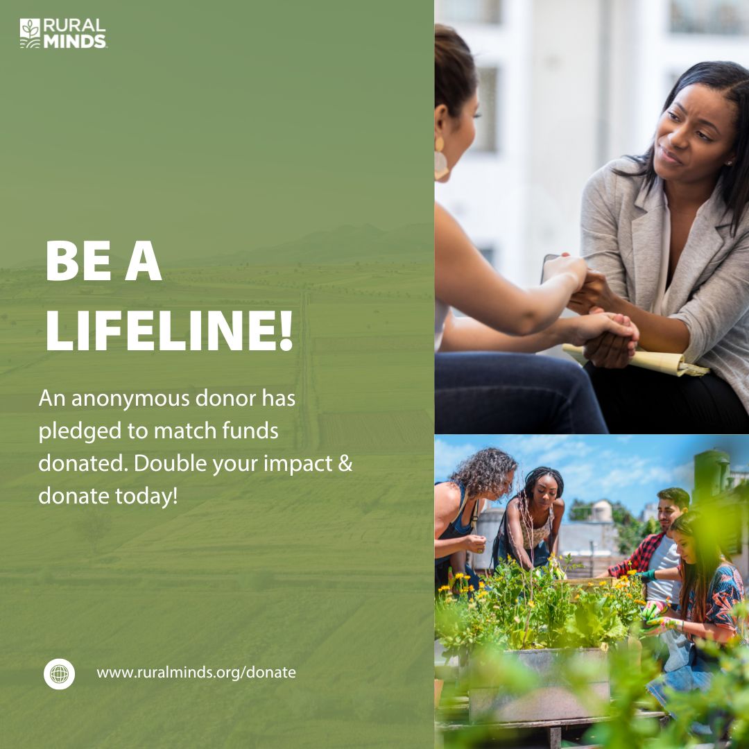 During #MentalHealthAwarenessMonth, visit RuralMinds.org to learn about the many ways #RuralMinds is confronting mental illness in rural communities, as well as how you can #BeALifeline and make a difference today: bit.ly/4b04nU4.