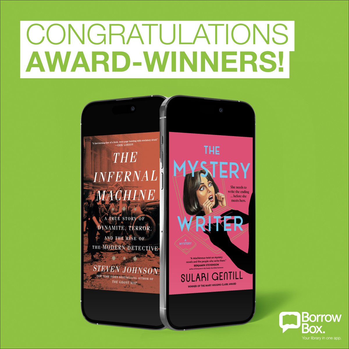 BorrowBox (@borrowbox) on Twitter photo Congratulations to the 2025 Edgar Award winners! Dive into thrilling mysteries, gripping true crime, and standout debuts – now available on #BorrowBox.
<a href="/EdgarAwards/">Mystery Writers of America</a> <a href="/henrywise05/">Henry Wise</a> <a href="/noexitpress/">No Exit Press</a> @allisonandbusby <a href="/stevenbjohnson/">Steven Johnson</a> <a href="/SulariGentill/">Sulari Gentill</a> Congratulations to the 2025 Edgar Award winners! Dive into thrilling mysteries, gripping true crime, and standout debuts – now available on #BorrowBox.
<a href="/EdgarAwards/">Mystery Writers of America</a> <a href="/henrywise05/">Henry Wise</a> <a href="/noexitpress/">No Exit Press</a> @allisonandbusby <a href="/stevenbjohnson/">Steven Johnson</a> <a href="/SulariGentill/">Sulari Gentill</a>