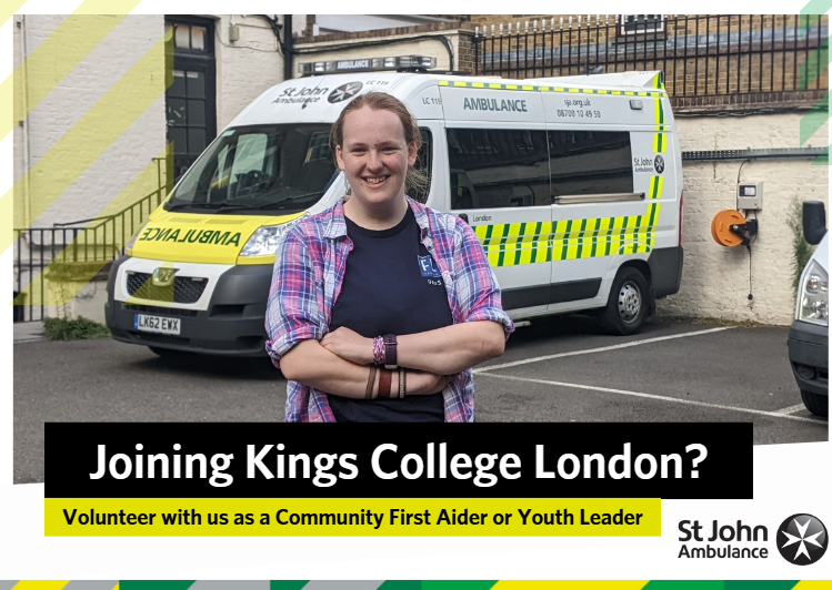 SJA London Bridge (@sjalondonbridge) on Twitter photo Are you a cadet joining <a href="/KingsCollegeLon/">King's College London</a> in September? Join us as a <a href="/SJA_Students/">SJA Student Volunteering</a> volunteer Community First Aider or Youth Leader.
Kings College is one of our biggest and busiest student volunteering groups, covering events from <a href="/Arsenal/">Arsenal</a> and <a href="/ChelseaFC/">Chelsea FC</a> to <a href="/WestHam/">West Ham United</a> and more. Are you a cadet joining <a href="/KingsCollegeLon/">King's College London</a> in September? Join us as a <a href="/SJA_Students/">SJA Student Volunteering</a> volunteer Community First Aider or Youth Leader.
Kings College is one of our biggest and busiest student volunteering groups, covering events from <a href="/Arsenal/">Arsenal</a> and <a href="/ChelseaFC/">Chelsea FC</a> to <a href="/WestHam/">West Ham United</a> and more.