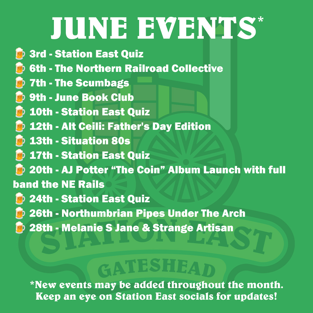 HadrianBorder's tweet photo. 📅 With regular events from music to comedy, poetry and dance, there's always lots going on at @StationEastGH  Here's a look at what's happening so far in June...

For more information and the latest events check out the SE pages! https://t.co/4nu0pMEy5D