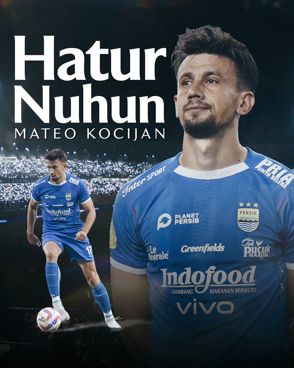 persib's tweet photo. Hatur nuhun, Mateo Kocijan!

Sukses untuk perjalanan kariermu selanjutnya Kocka!💙🏆

#WeArePERSIB https://t.co/FN3foeOz0x
