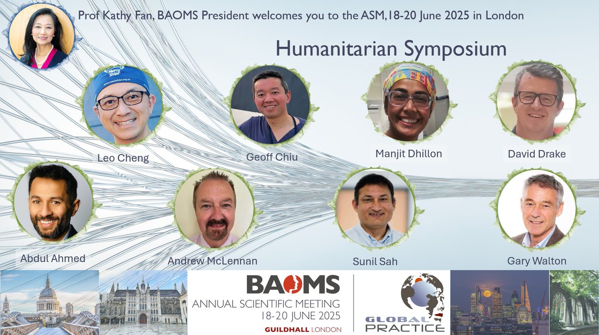 BAOMS (@baomsofficial) on Twitter photo #BAOMS2025 #Humanitarian #symposium with Leo Cheng (<a href="/MercyShipsUK/">Mercy Ships UK</a>) Sunil Sah <a href="/GeoffChiu/">Geoff Chiu</a> Manjit Dhillon David Drake Abdul Ahmed Andrew McLennan & Gary Walton to highlight the #charitable work in #omfs worldwide
#conference #GlobalPractice
<a href="/KathyFanSurgeon/">Prof KathyFan PhD, FRCSEd, FDS RCSEng, FRCS OMFS</a>, <a href="/jtg_baoms/">Junior Trainee Group - BAOMS</a>, <a href="/FitOmfs/">OMFS FiT</a> #BAOMS2025 #Humanitarian #symposium with Leo Cheng (<a href="/MercyShipsUK/">Mercy Ships UK</a>) Sunil Sah <a href="/GeoffChiu/">Geoff Chiu</a> Manjit Dhillon David Drake Abdul Ahmed Andrew McLennan & Gary Walton to highlight the #charitable work in #omfs worldwide
#conference #GlobalPractice
<a href="/KathyFanSurgeon/">Prof KathyFan PhD, FRCSEd, FDS RCSEng, FRCS OMFS</a>, <a href="/jtg_baoms/">Junior Trainee Group - BAOMS</a>, <a href="/FitOmfs/">OMFS FiT</a>