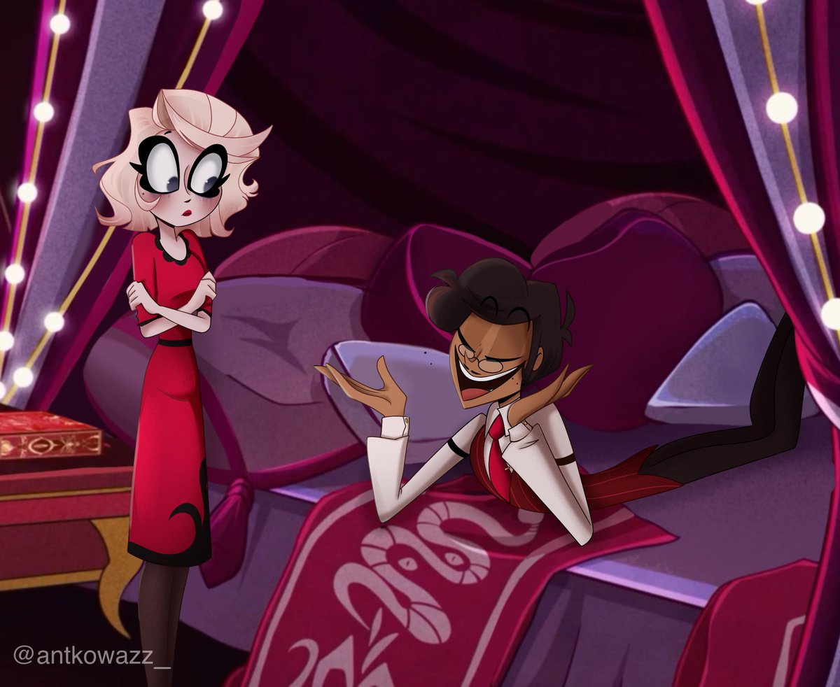 • Human au 🤭 Do you want to see more? 
•
•
•
#HazbinHotel #HazbinHotelAU #CharlieMorningstar #Alastor #Angeldust #Husk #Vaggie #LuciferMorningstar #Chaggie #Charlastor #huskerdust #Sirpentious