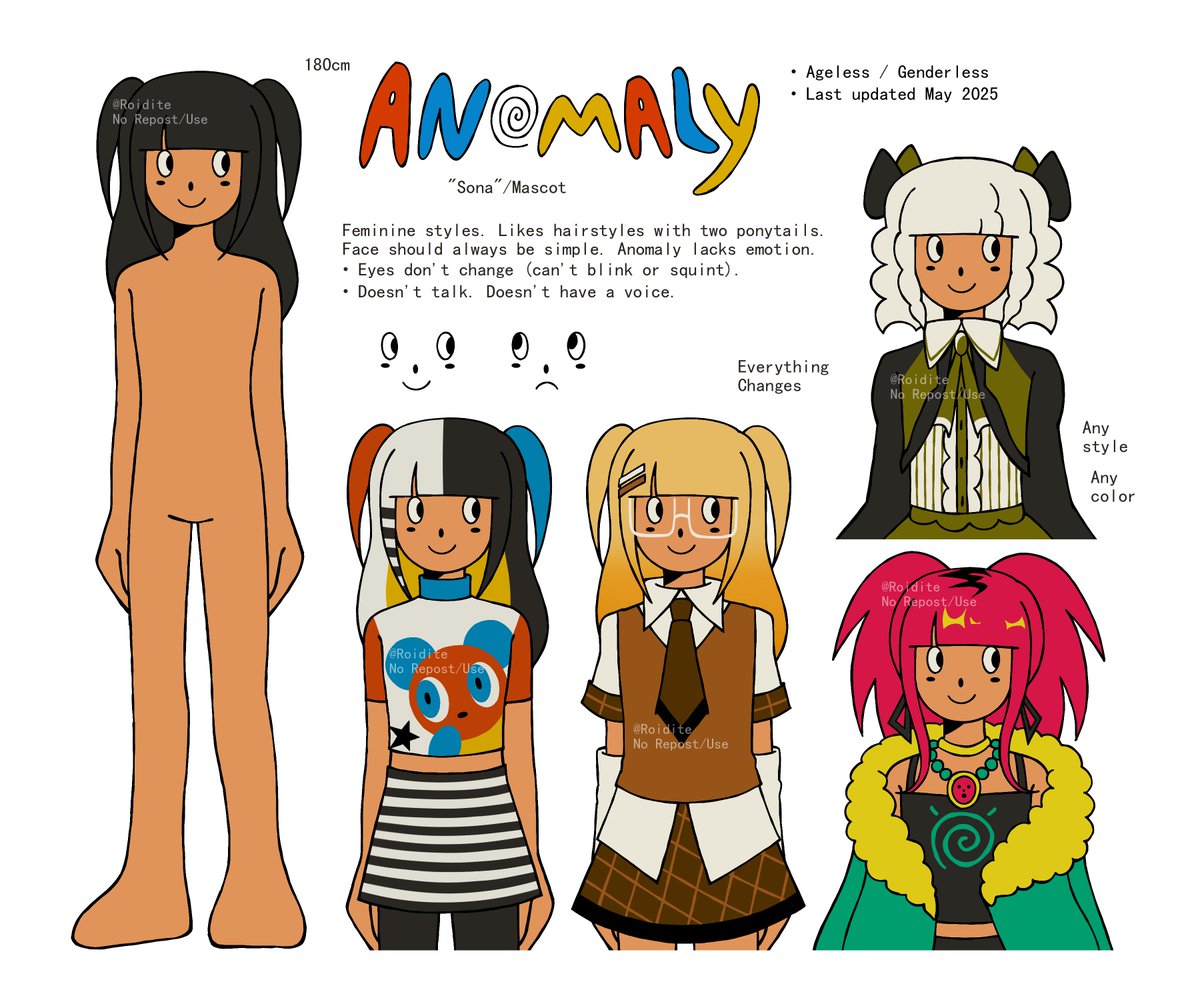 Roidite's tweet image. Adjusted anomaly&apos;s ref for artfight