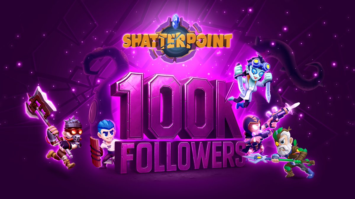 Shatterpoint (@shatterpointgg) on Twitter photo .<a href="/Shatterpointgg/">Shatterpoint</a> is growing!
We’ve officially crossed 100K followers on X a huge milestone for the Shatterpoint community.
From day-one mobile gaming OGs to our newest Champions - thank you for showing up, sharing, and shaping the future of mobile Web3 gaming with us. .<a href="/Shatterpointgg/">Shatterpoint</a> is growing!
We’ve officially crossed 100K followers on X a huge milestone for the Shatterpoint community.
From day-one mobile gaming OGs to our newest Champions - thank you for showing up, sharing, and shaping the future of mobile Web3 gaming with us.
