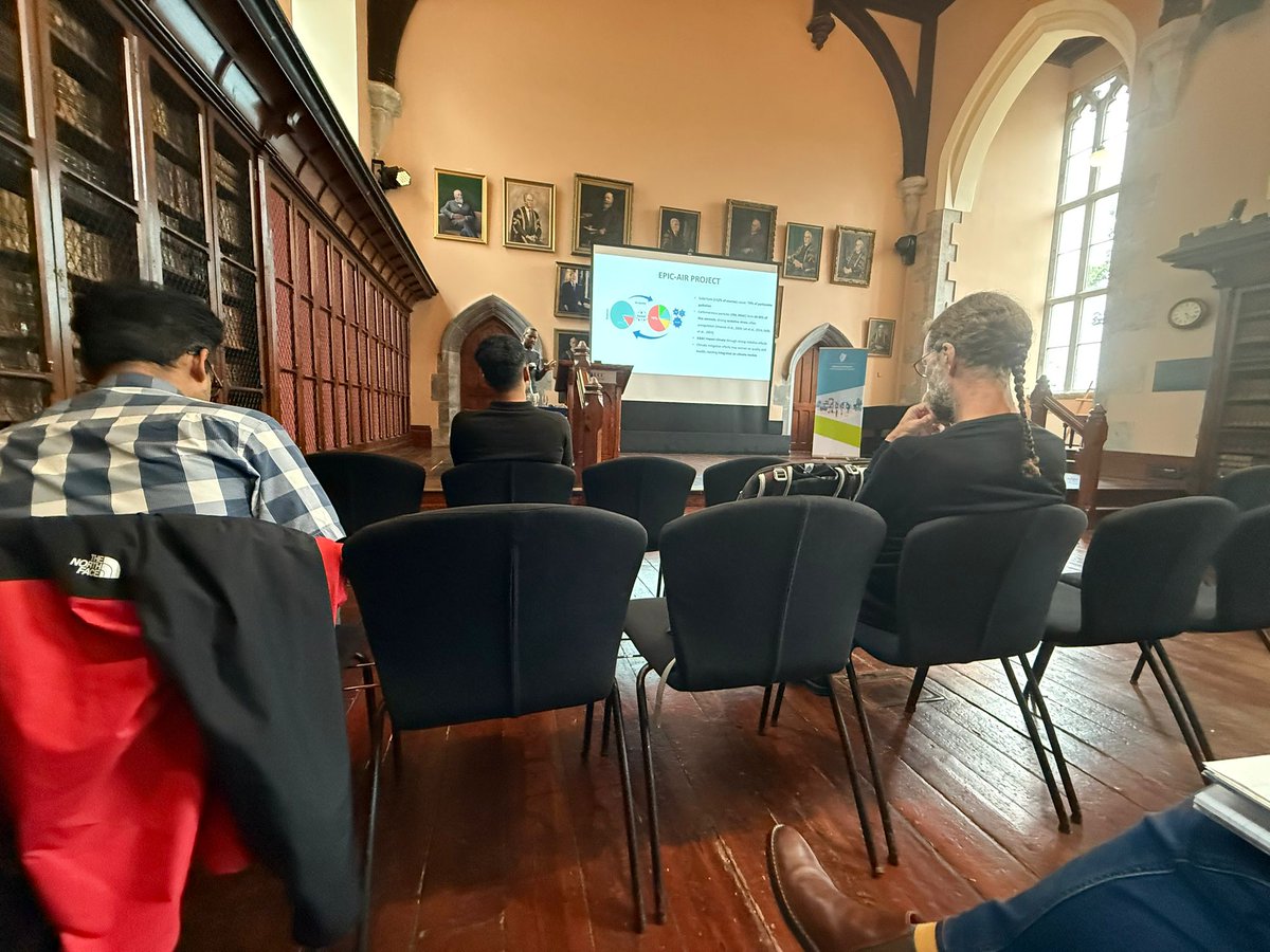 Great showing by the C-CAPS team at the UCC’s Clean Air Research Event (Nov 26–27)! David shared on the EpicAir: tracking air pollution and climate change culprits, Dr. Fossum on #PortAIR (Dublin Port), and Dr. Vaios on #TownAir. #CleanAir #UCC #AirQuality #EpicAir #researchirel