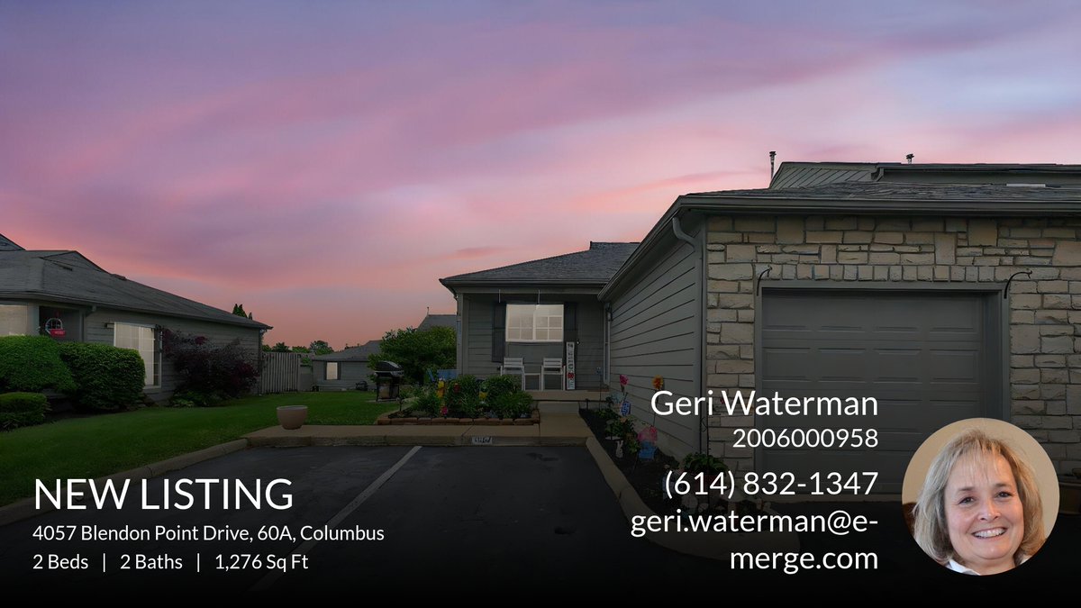 GerrriW's tweet photo. 📍 New Listing 📍 Take a look at this fantastic new property that just hit the market located at 4057 Blendon Point Drive, 60a in Columbus. Reach out here or at (614) 832-1347 for more information

Geri Waterman
e-Merge Real Estate... https://t.co/dnfIkifSAE https://t.co/tXkYKRxki2
