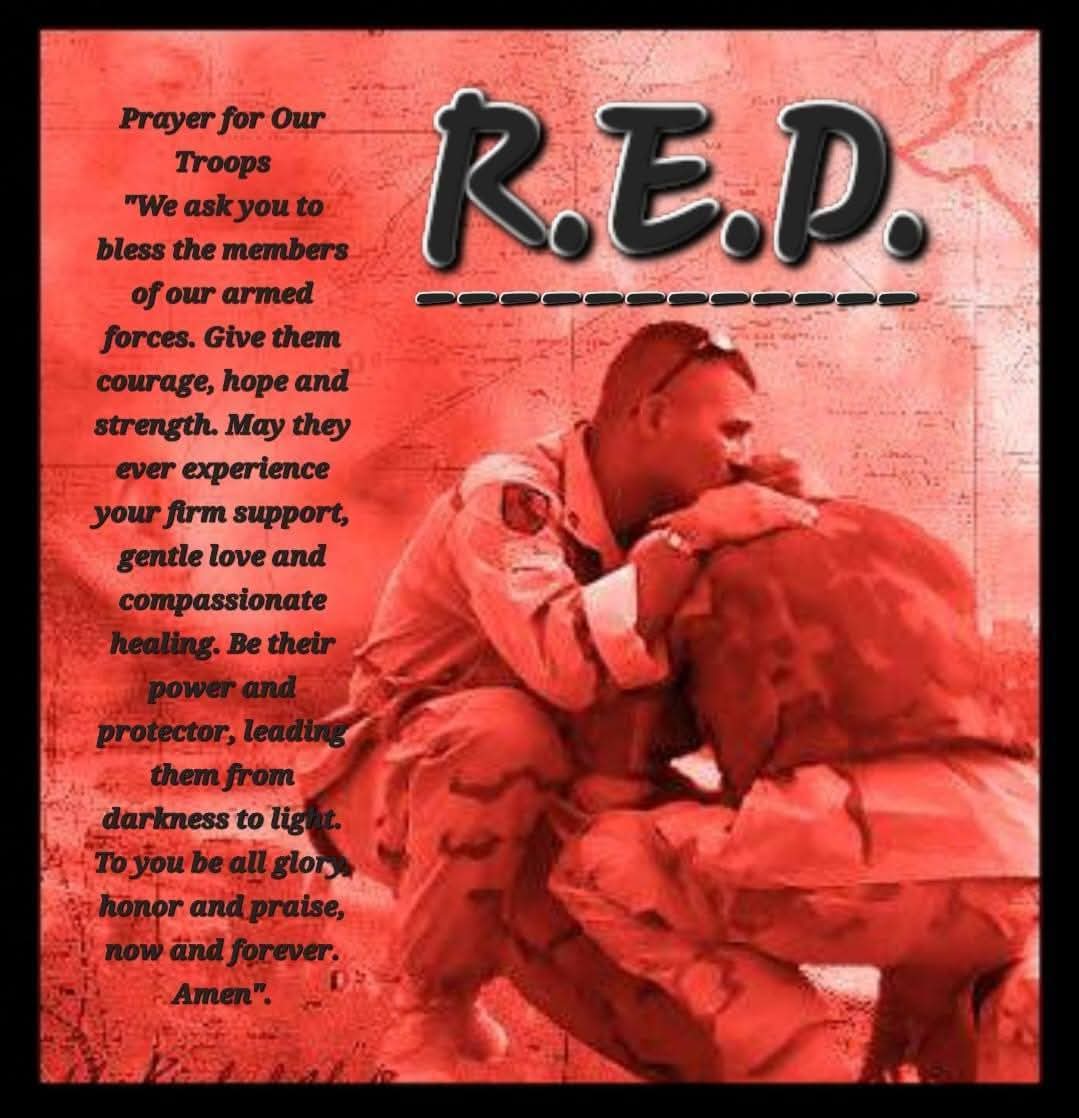 A prayer for our troops on this RED FRIDAY ♥️🙏♥️