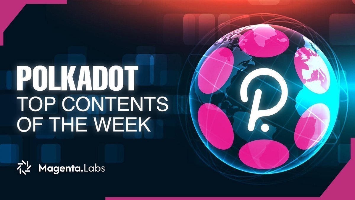 Magenta Labs (@magentalabs_io) on Twitter photo Polkadot Ecosystem Top 10 must read content for the Weekend:
- <a href="/gbaciX/">gbaci</a>, summary of Gavin Wood’s full ~1hr talk at ETH Prague:
x.com/gbaciX/status/…
- <a href="/EmilKietzman/">Emil Kietzman🐂⭕️</a>, Can we put regular programs & Apps fully on chain?
x.com/EmilKietzman/s…
- <a href="/TheDotsTalks/">The Dots 🐂⭕️</a>, Polkadot came to Polkadot Ecosystem Top 10 must read content for the Weekend:
- <a href="/gbaciX/">gbaci</a>, summary of Gavin Wood’s full ~1hr talk at ETH Prague:
x.com/gbaciX/status/…
- <a href="/EmilKietzman/">Emil Kietzman🐂⭕️</a>, Can we put regular programs & Apps fully on chain?
x.com/EmilKietzman/s…
- <a href="/TheDotsTalks/">The Dots 🐂⭕️</a>, Polkadot came to
