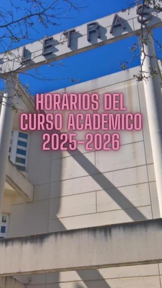 Ya están disponibles en la web los horarios del curso académico 2025-2026.

Para consultarlos: uclm.es/-/media/Files/…