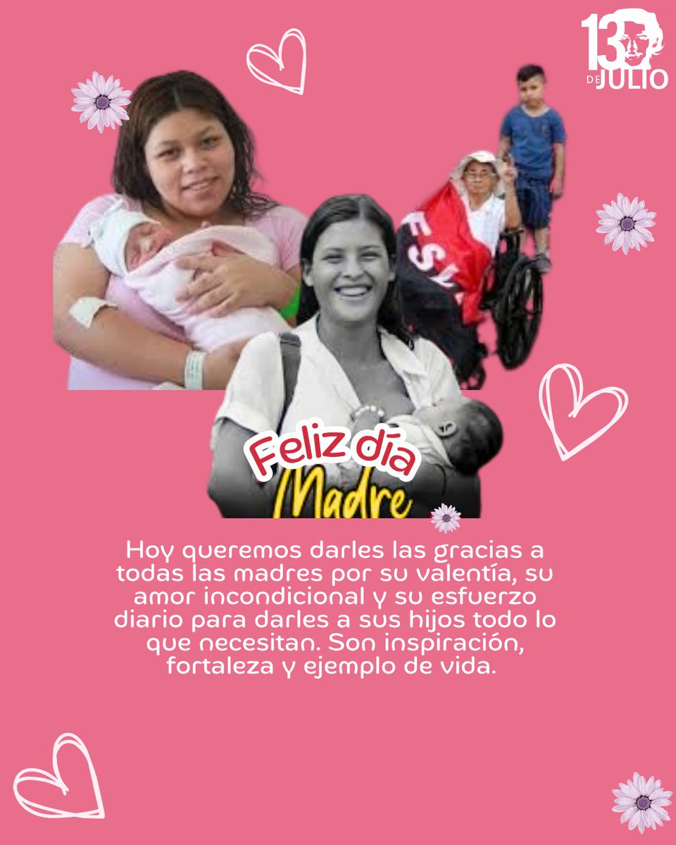 La UV Segundo Lezama "13 de Julio" felicita con cariño y admiración a todas las madres de la UNAN-Managua en su día.
Mujeres valientes, ejemplo de lucha, amor y compromiso con la vida y la educación.

¡Feliz Día de las Madres!#SomosUNAN
#NicaraguaEnRevolución
#4619SiempreMásAllá