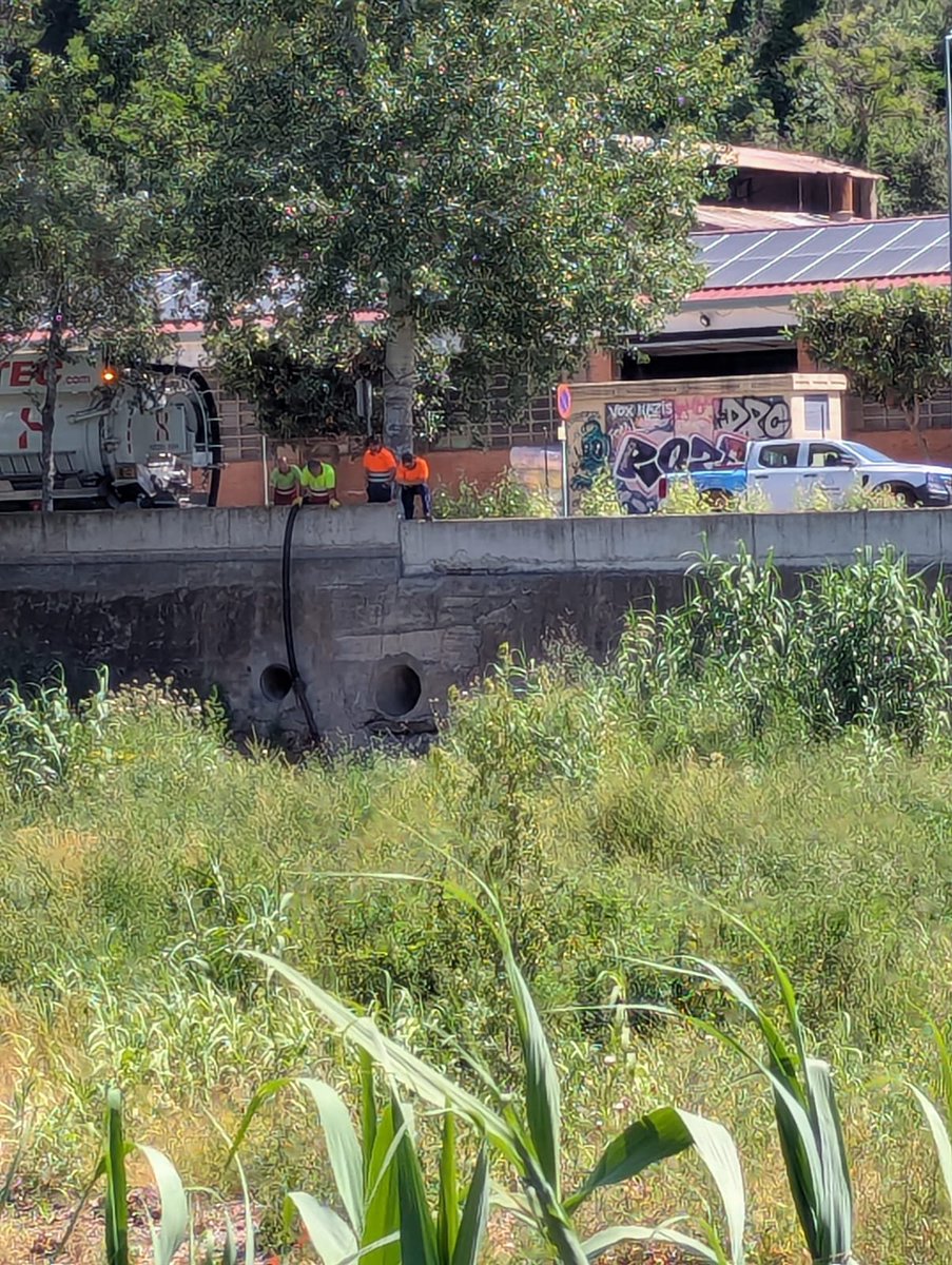 NO ENS INVENTAVEM RES, L'AJUNTAMENT MENTEIX. Avui 30 5.2025 empleats de <a href="/AiguesSabadell/">Aigües Sabadell | #MésQueAigua</a> per ordre <a href="/Aj_Sabadell/">Ajuntament Sabadell</a> estan netejant i buidant l'abocament d'aigües residuals denunciat per <a href="/defensaripoll/">Plataforma en Defensa del riu Ripoll</a> davant TIMSA <a href="/Adenc1982/">ADENC</a>  <a href="/agenciaacn/">ACN - Agència Catalana de Notícies</a> <a href="/DiariDeSabadell/">Diari de Sabadell</a> <a href="/RadioSabadell/">RàdioSabadell</a> <a href="/iSabadellcat/">iSabadell</a>