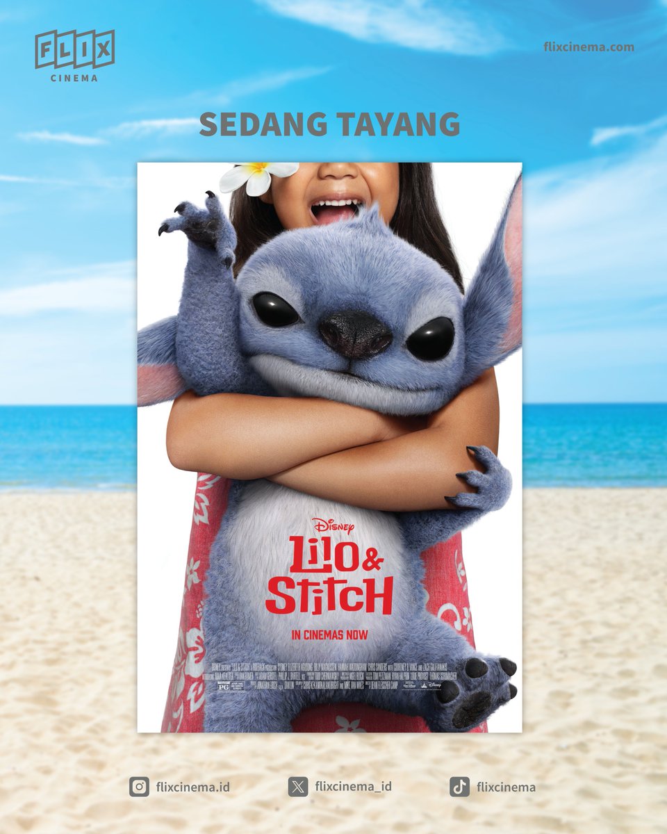 Gemes banget nggak sih?! Merchandise Lilo &amp; Stitch yang lucu-lucu ini bisa kamu bawa pulang! 💙🌺

Yuk nonton Lilo &amp; Stitch di FLIX Cinema dan ikutan giveaway-nya! Cek <a href="/flixcinema/">FlixCinema</a>.id di Instagram untuk ikuti giveawaynya.