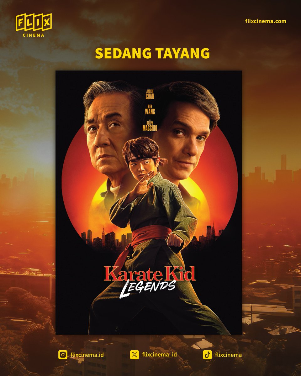 Pecinta Karate Kit wajib merapat! 💥

Ada merchandise spesial Karate Kid: Legend yang bisa
kamu dapetin cuma dengan nonton di FLIX Cinema! Cek @flixcinema.id di Instagram untuk ikuti giveawaynya.