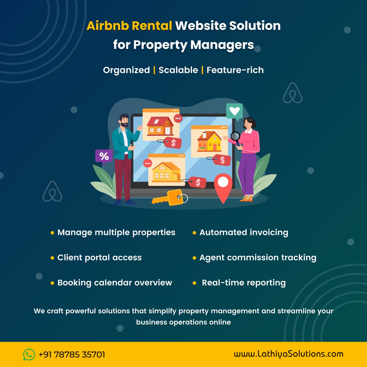 lathiyasolution's tweet image. 📷 Scalable Airbnb Rental Website Solutions for Property Managers!
Get a custom-built website that showcases your listings and supports client trust.
📷 Explore our Airbnb Website Development service: lathiyasolutions.com/airbnb-propert…
